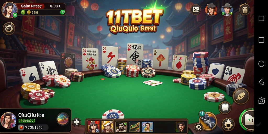 Tampilan gameplay menarik dari 11TBET QiuQiu.