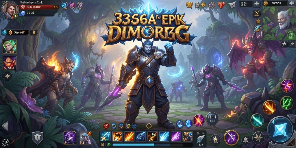 Tampilan gameplay epik dari game MMORPG 333666.