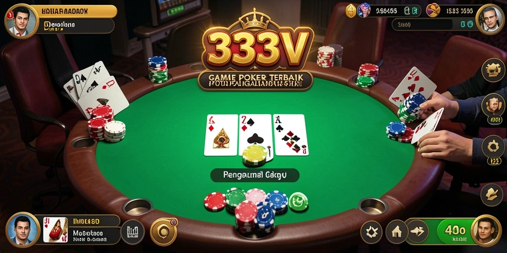 Gameplay Poker yang mendebarkan dan penuh aksi dalam 333V.
