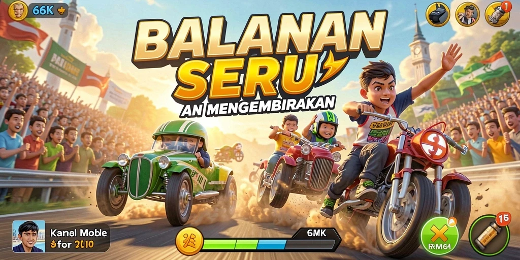 Menampilkan aksi balapan yang mendebarkan di 66K.