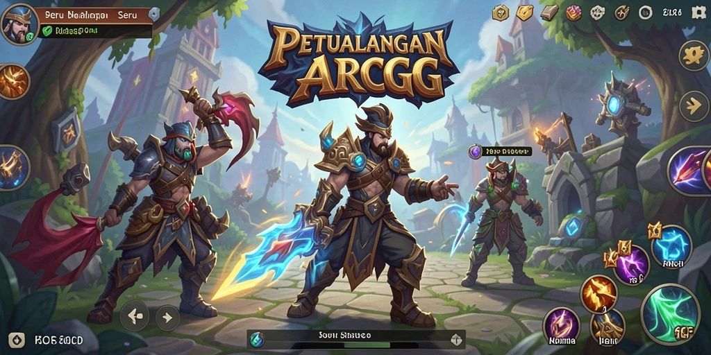 Tampilan gameplay ARPG yang penuh aksi dan petualangan di 6CF.