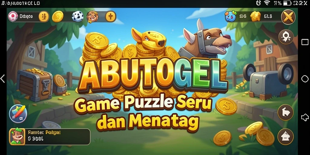 Tampilan menarik dari gameplay ABUTOGEL yang menguji logika.