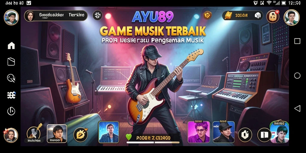 Tampilan gameplay AYU89 yang seru dan interaktif saat bernyanyi.