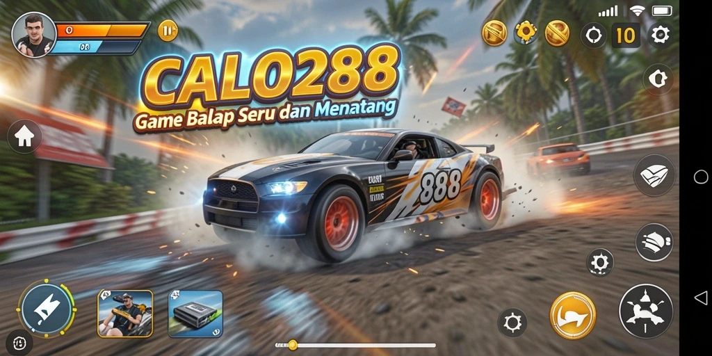 Tampilan menakjubkan dari gameplay Racing di CALO288.