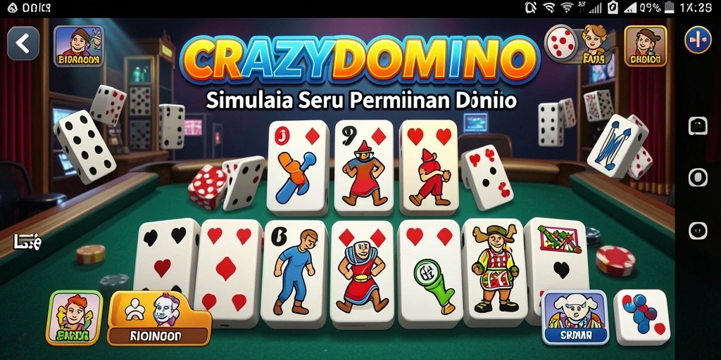 Gambaran menarik dari gameplay seru di CRAZYDOMINO.