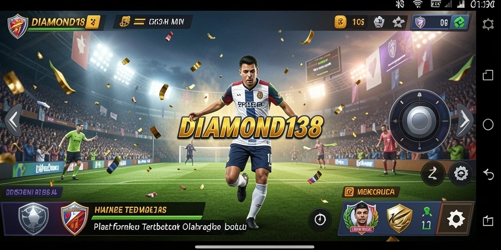 Tampilan utama <strong>DIAMOND138</strong> menunjukkan opsi taruhan olahraga yang menarik.