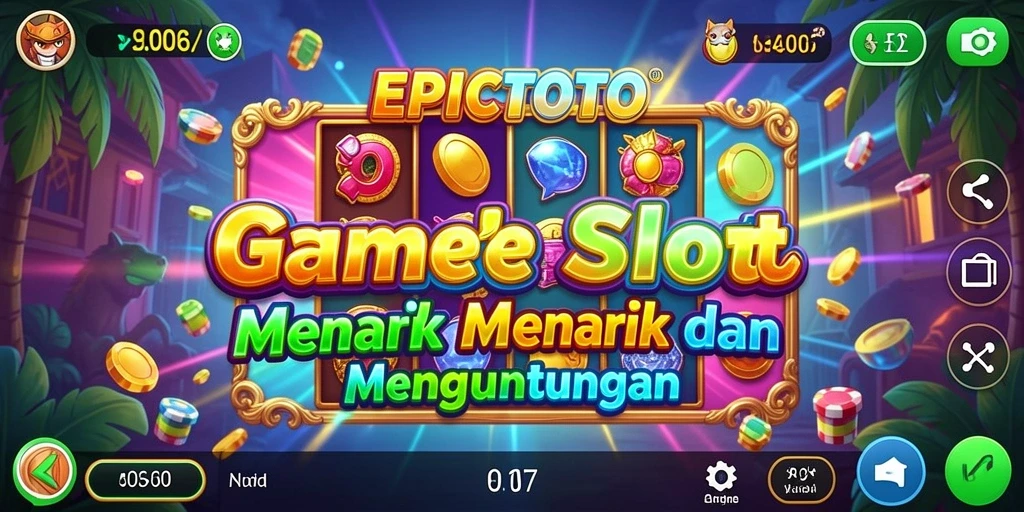 Tampilan permainan Slot EPICTOTO yang menawan dan interaktif.