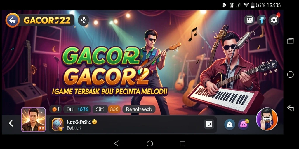 Tangkapan layar GACOR22 menampilkan suasana bermain musik yang menyenangkan.
