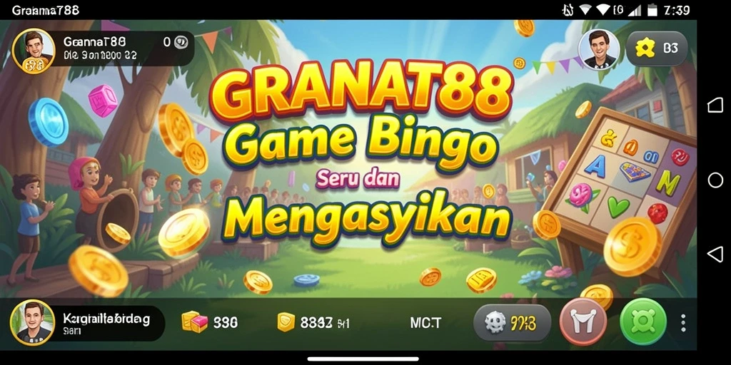 Screenshot gameplay seru dari GRANAT88 menampilkan suasana Bingo yang menyenangkan.