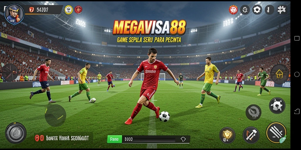 Screenshot MEGAVISA88 yang menampilkan aksi seru di lapangan.