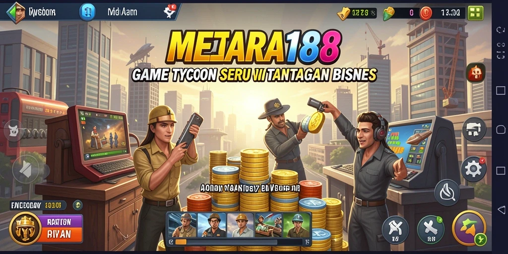 Tampilan gameplay di MENARA188 menunjukkan pengelolaan bisnis yang menarik.