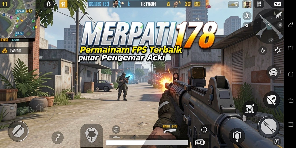 Tampilan gameplay mendebarkan dari MERPATI178 yang menunjukkan aksi menembak intens.