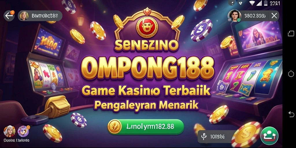 Tampilan seru gameplay OMPONG188 di dunia Kasino.