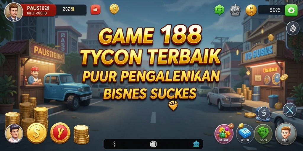 Tampilan gameplay PAUS188 menunjukkan dinamika manajemen bisnis yang seru.