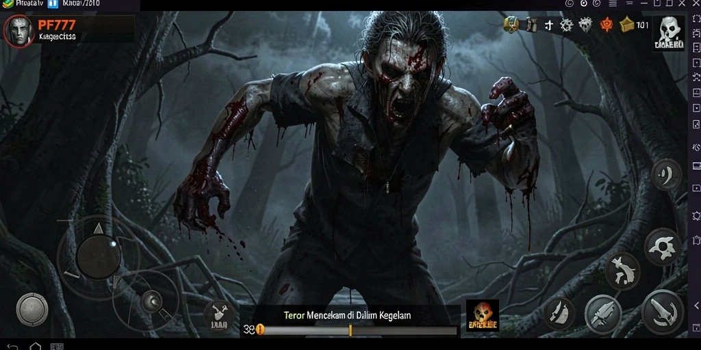 Screenshot menampilkan ketegangan gameplay PF777 yang mencekam.