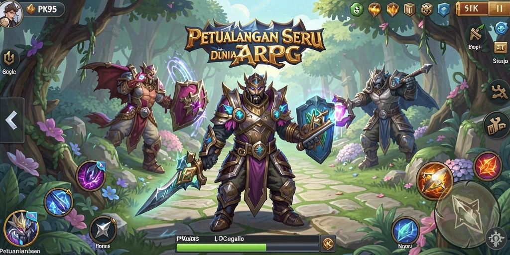 Screenshot PK95 menampilkan aksi seru dalam pertarungan ARPG.