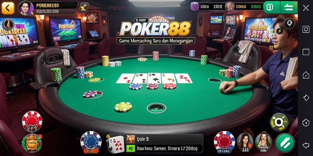 Screenshot utama POKER88 menampilkan aksi memancing yang seru dan realistis.