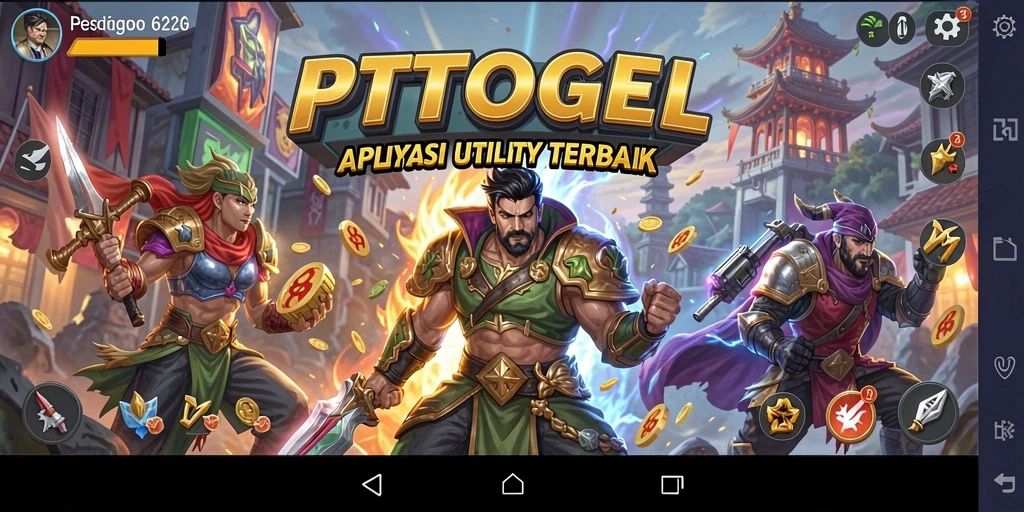 Tampilan antarmuka aplikasi PTTOGEL yang intuitif dan modern.
