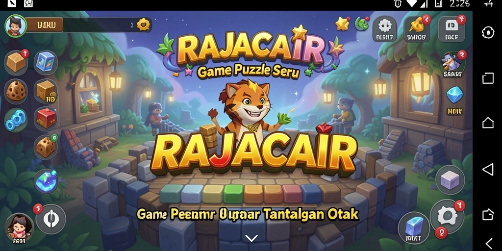 Tampilan gameplay dalam RAJACAIR dengan tantangan seru.
