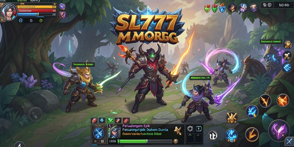 Screenshot gameplay SL777 yang menampilkan petualangan MMORPG yang epik.