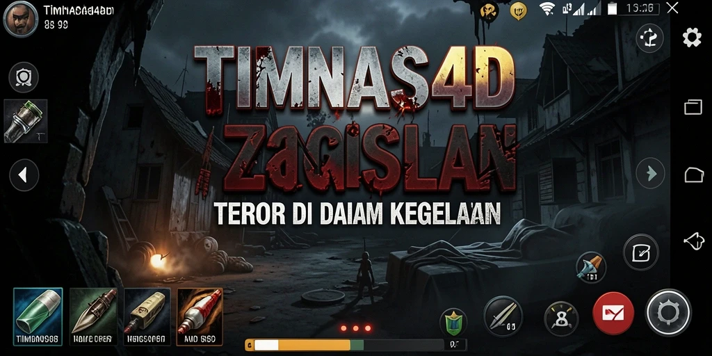 Screenshot utama TIMNAS4D menampilkan atmosfer mencekam dalam gameplay yang intens.