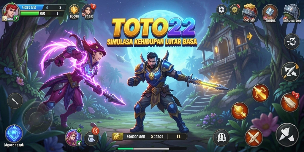 Screenshot utama TOTO22 menunjukkan gameplay yang menarik dan interaktif.
