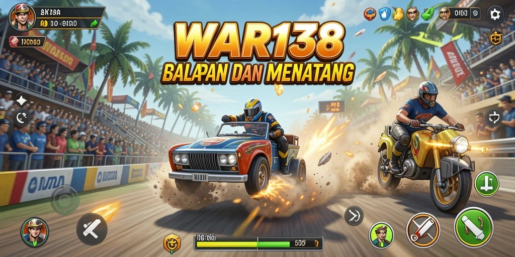 Tampilan gameplay WAR138 dengan balapan yang mendebarkan.